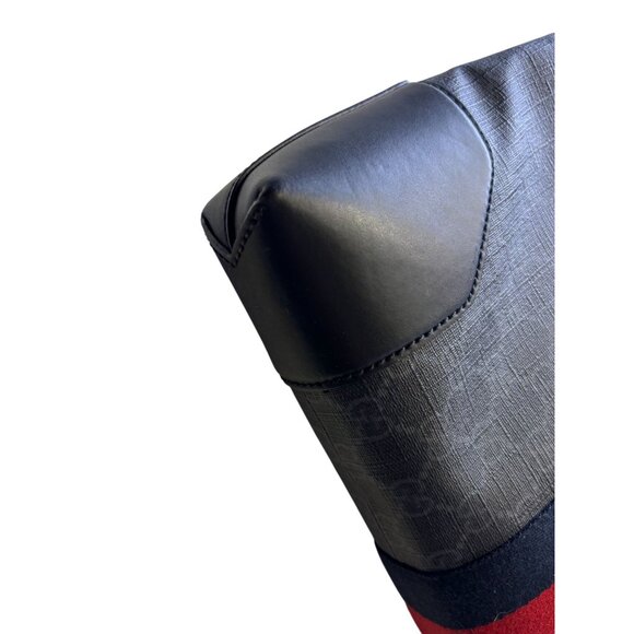 Gucci GG Supreme Messenger Bag With Red & Blue Stripe - Picture 11 of 13